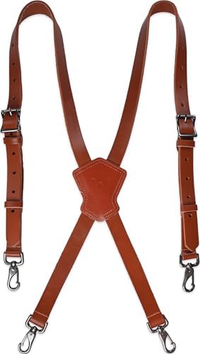 Nocona Men's Detail Tool Leather Suspender, tan, Medium at Amazon